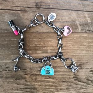 Silver Juicy Couture charm bracelet
